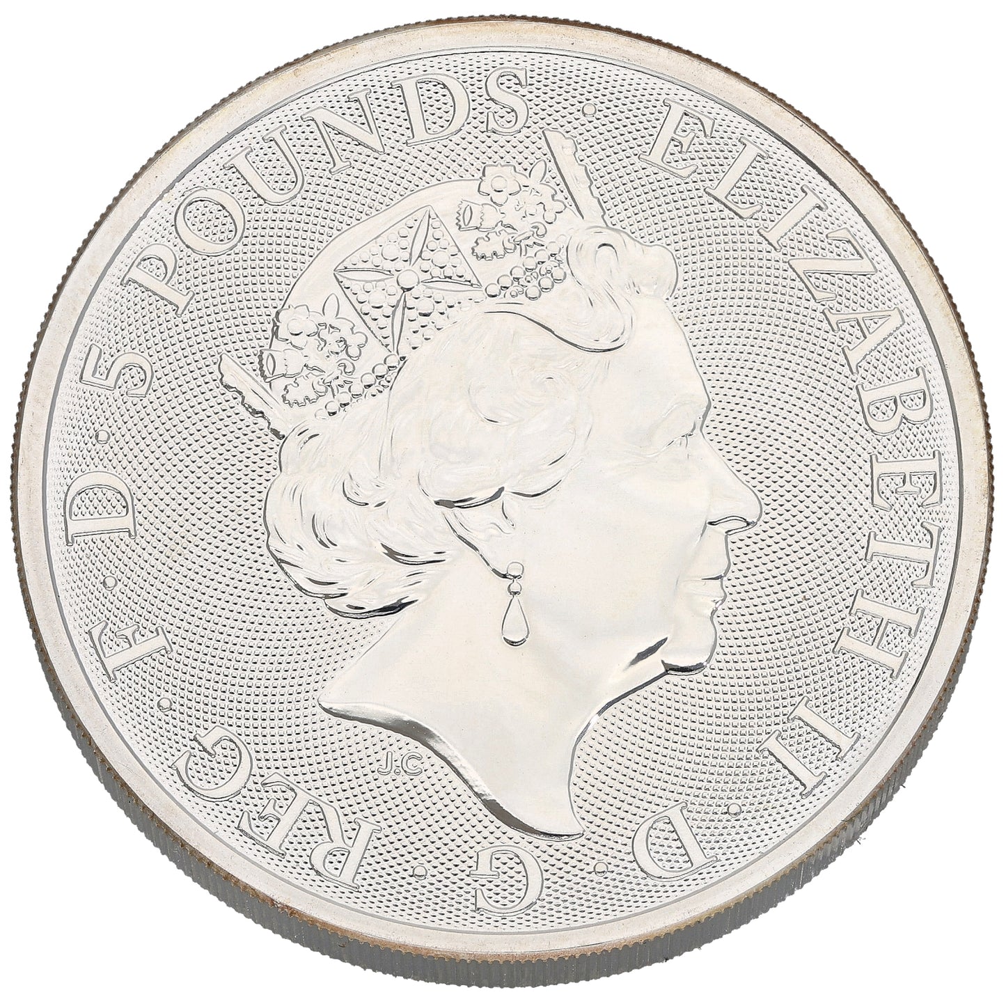 Fine Silver White Horse Of Hanover 2 OZ Coin 2020