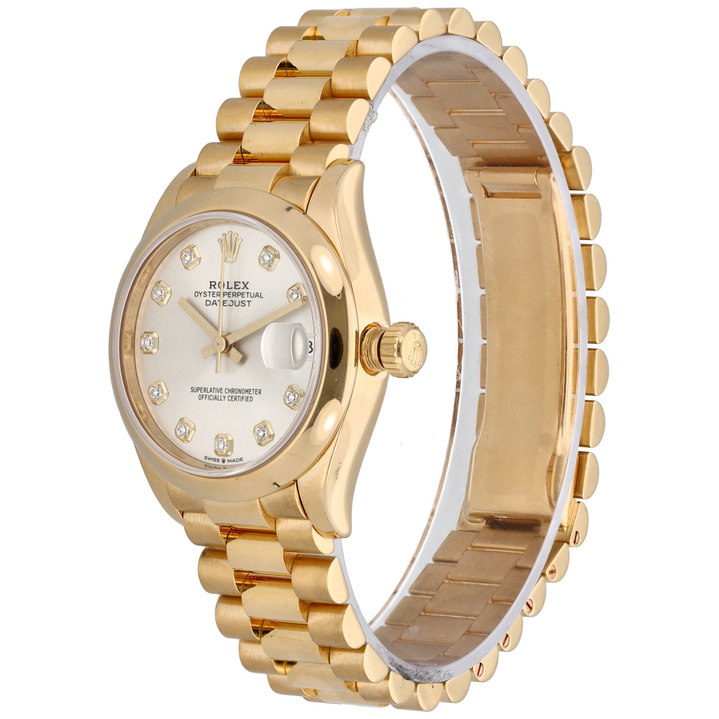 Rolex Lady Datejust 278248 31mm Gold Watch