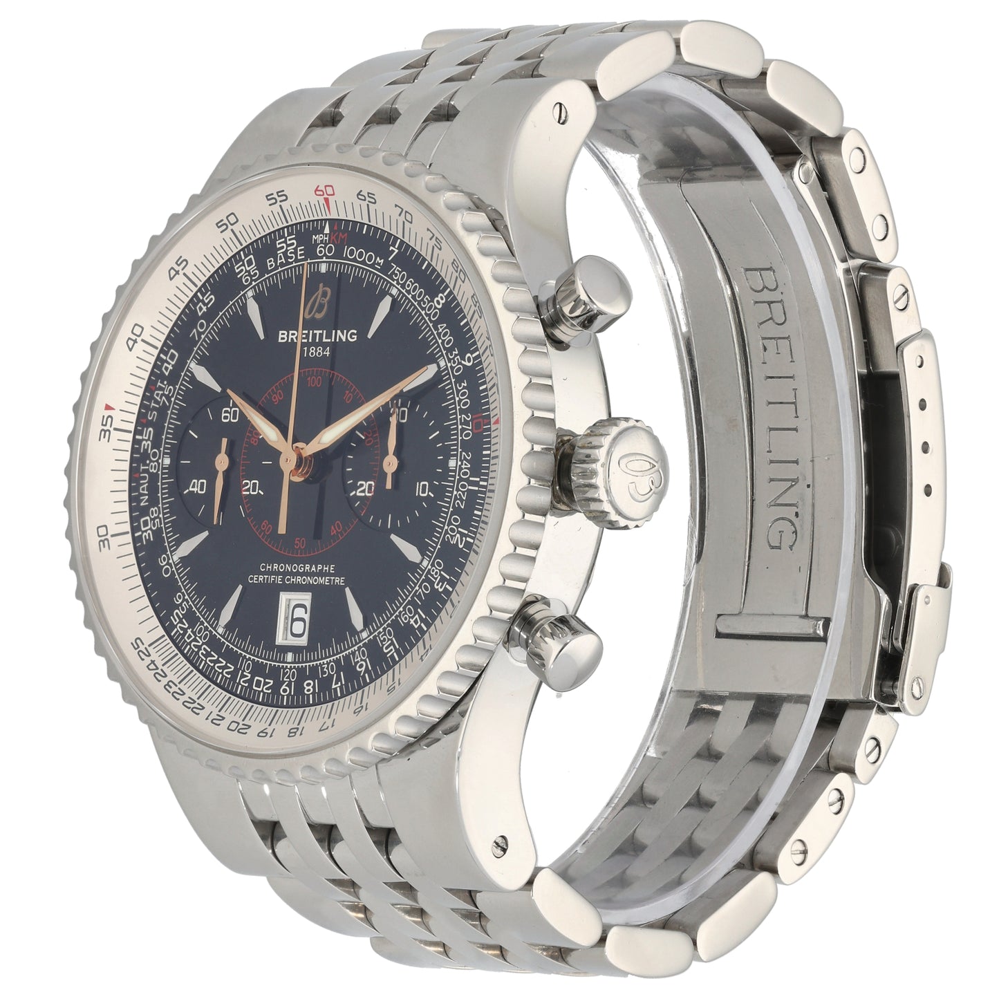 Breitling Montbrillant Legende A23340 47mm Stainless Steel Watch