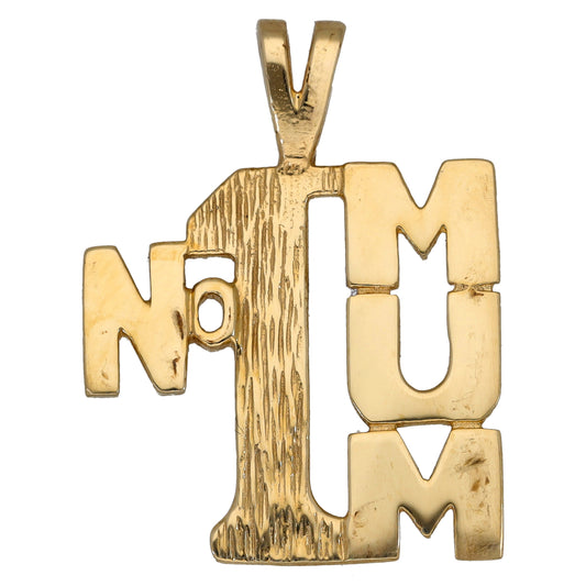 9ct Gold Mum/Mother Pendant