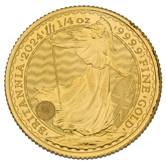24ct Gold King Charles III 1/4 OZ Britannia Coin 2024