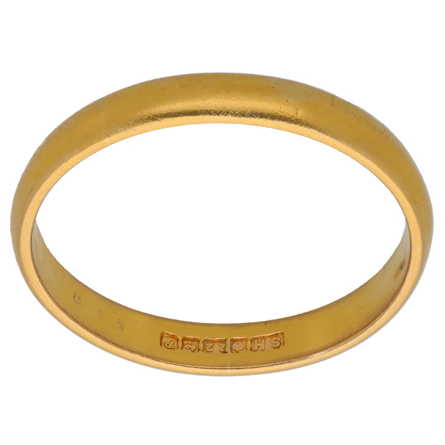22ct Gold Plain Wedding Ring Size Y