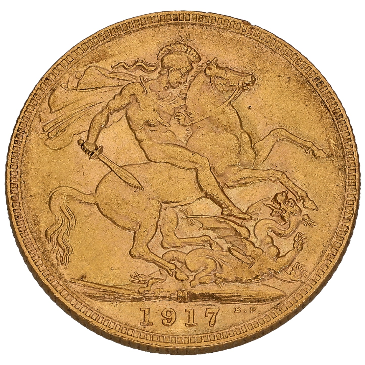 22ct Gold King George V Full Sovereign Coin 1917