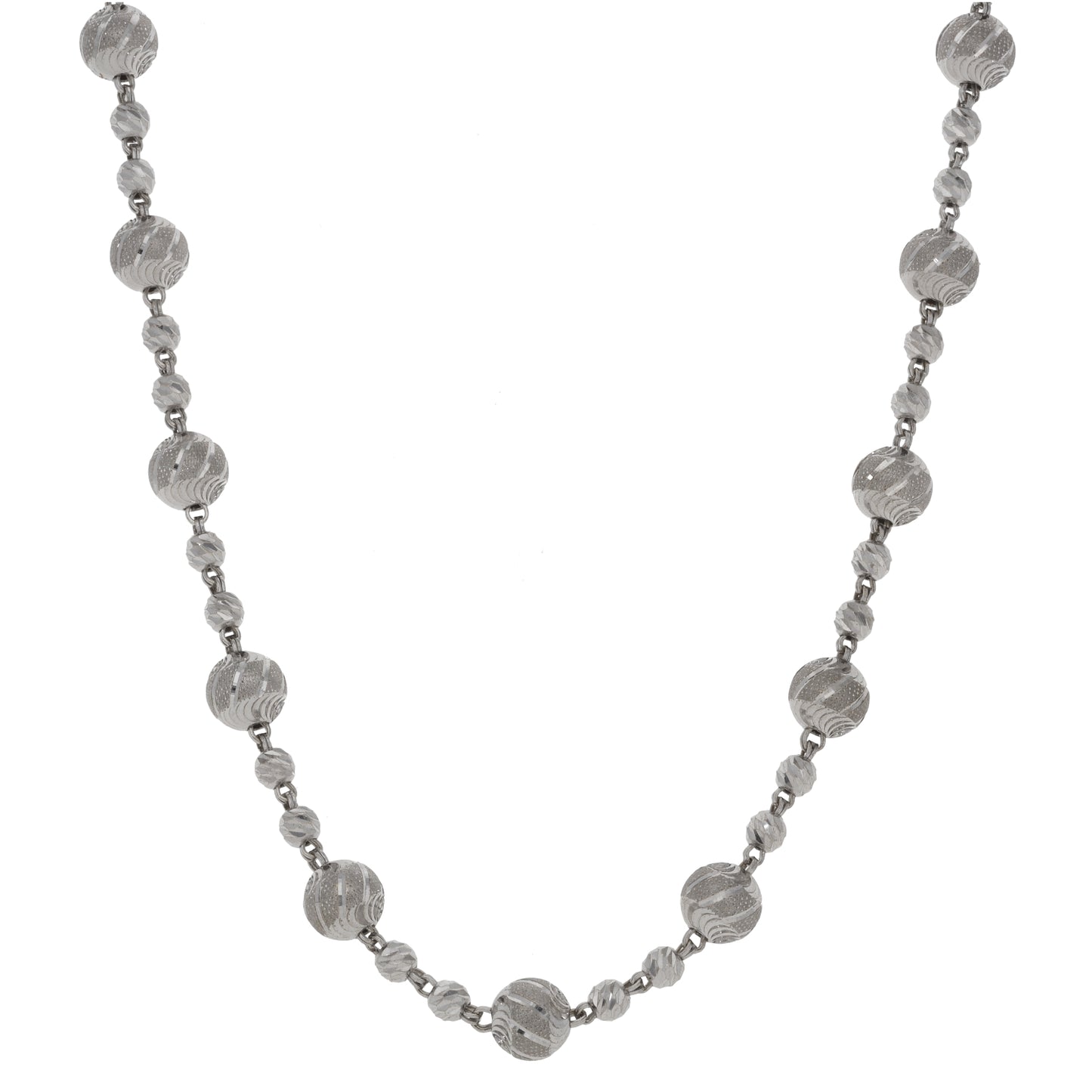 22ct White Gold Fancy Necklace 30"