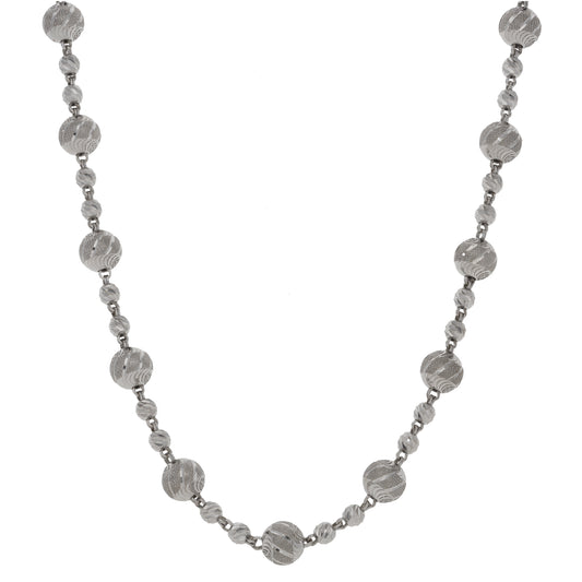 22ct White Gold Fancy Necklace 30"
