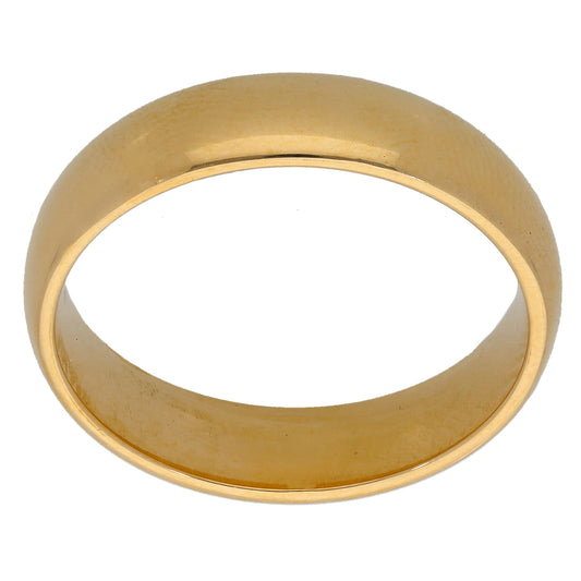 9ct Gold Plain Wedding Ring Size S