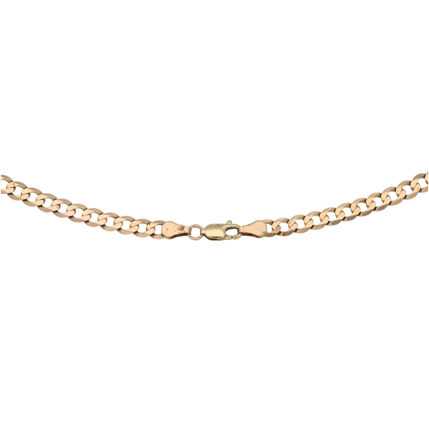 9ct Gold Curb Chain 22"