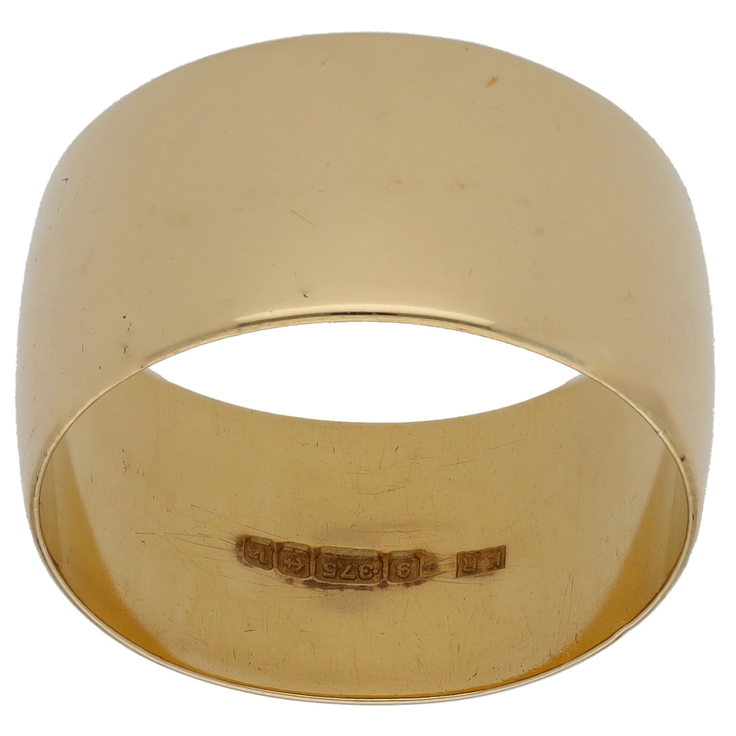 9ct Gold Plain Wedding Ring Size X