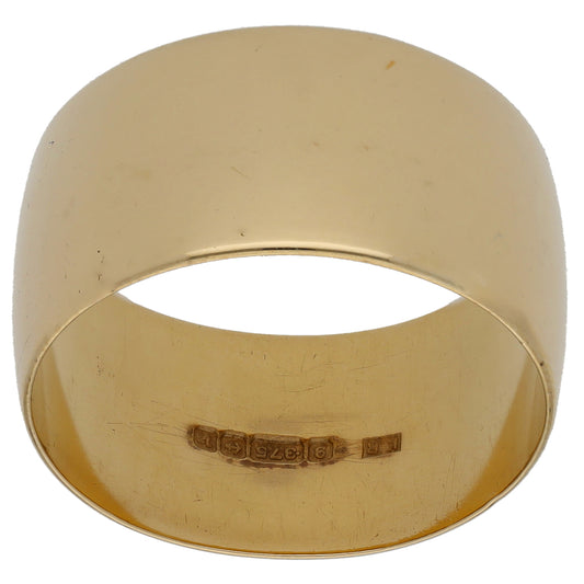 9ct Gold Plain Wedding Ring Size X