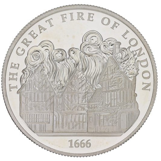 Fine Silver The Great Fire Of London 1 OZ Coin