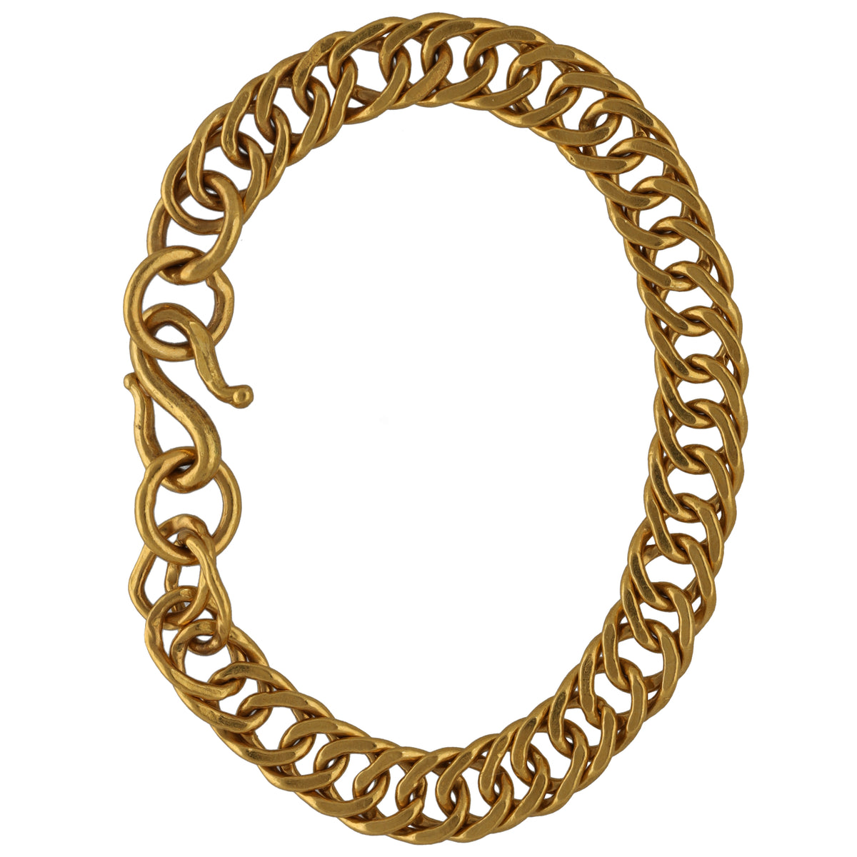 22ct Gold Double Curb Bracelet