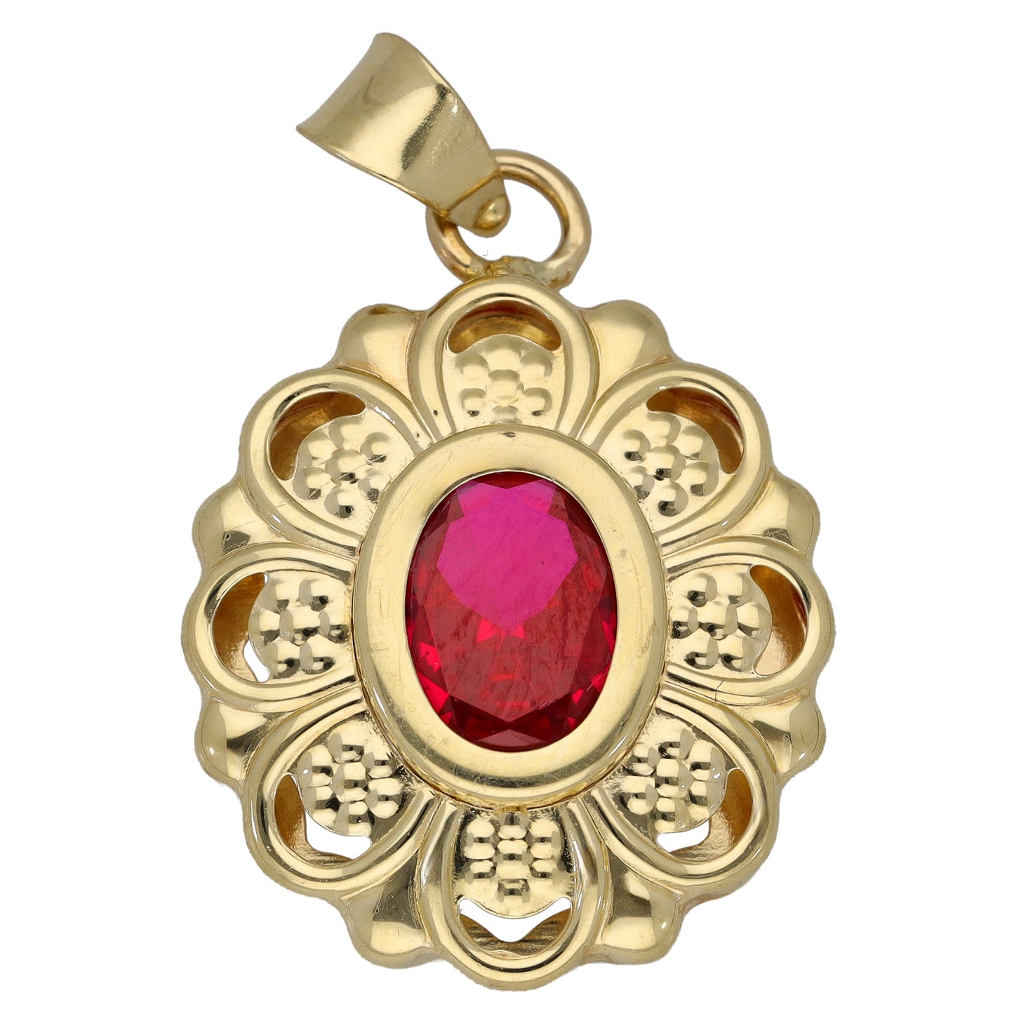 14ct Gold Imitation Gem Dress/Cocktail Pendant