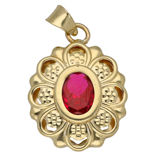 14ct Gold Imitation Gem Dress/Cocktail Pendant