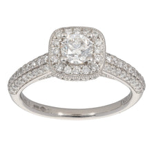 Load image into Gallery viewer, Platinum Vera Wang 1.70ct Diamond Cluster Ring Size R
