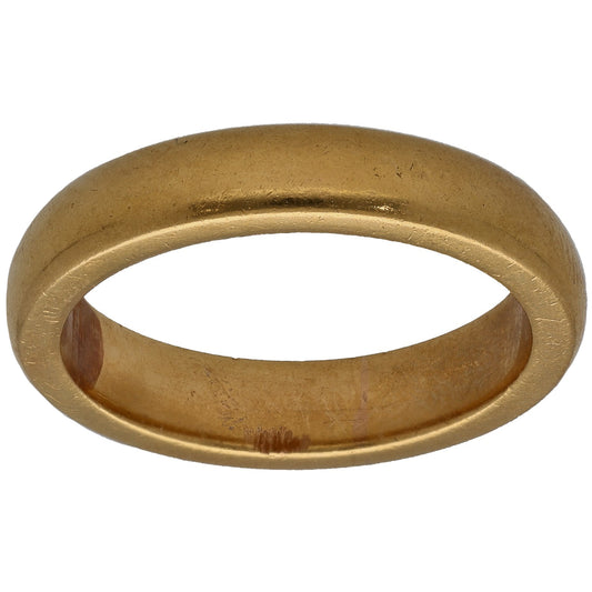 22ct Gold Plain Wedding Ring Size L