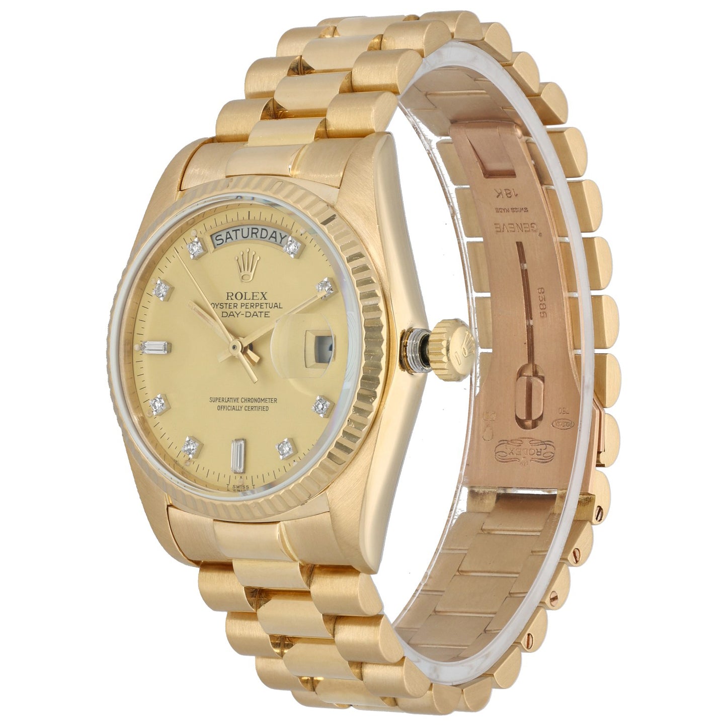 Rolex Day-Date 18038 36mm Gold Watch