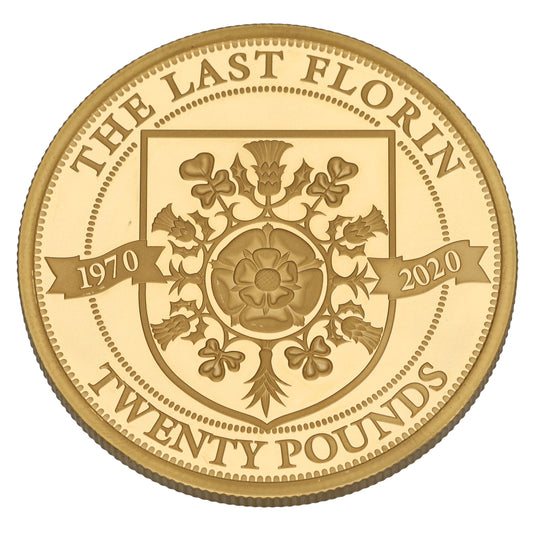 22ct Gold The Last Florin Twenty Pounds Coin 2020
