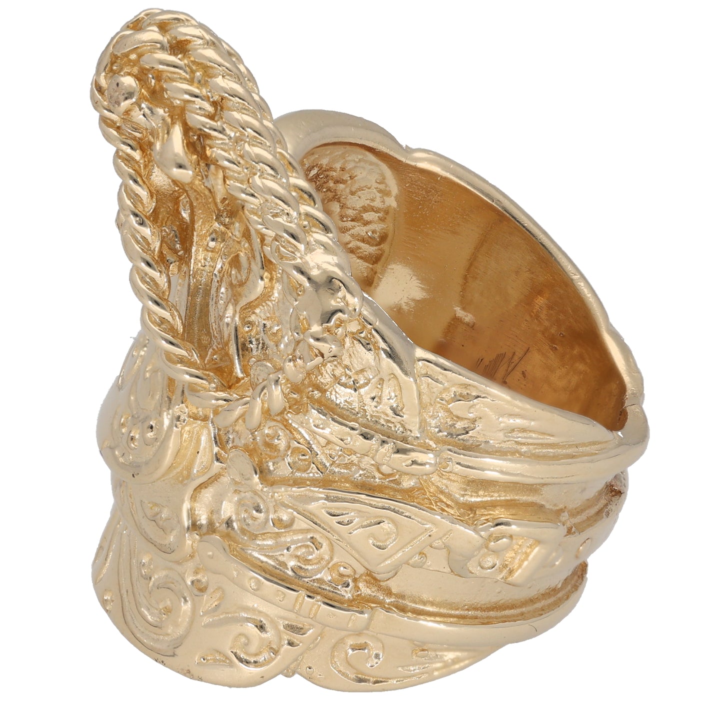 9ct Gold Saddle Ring Size N