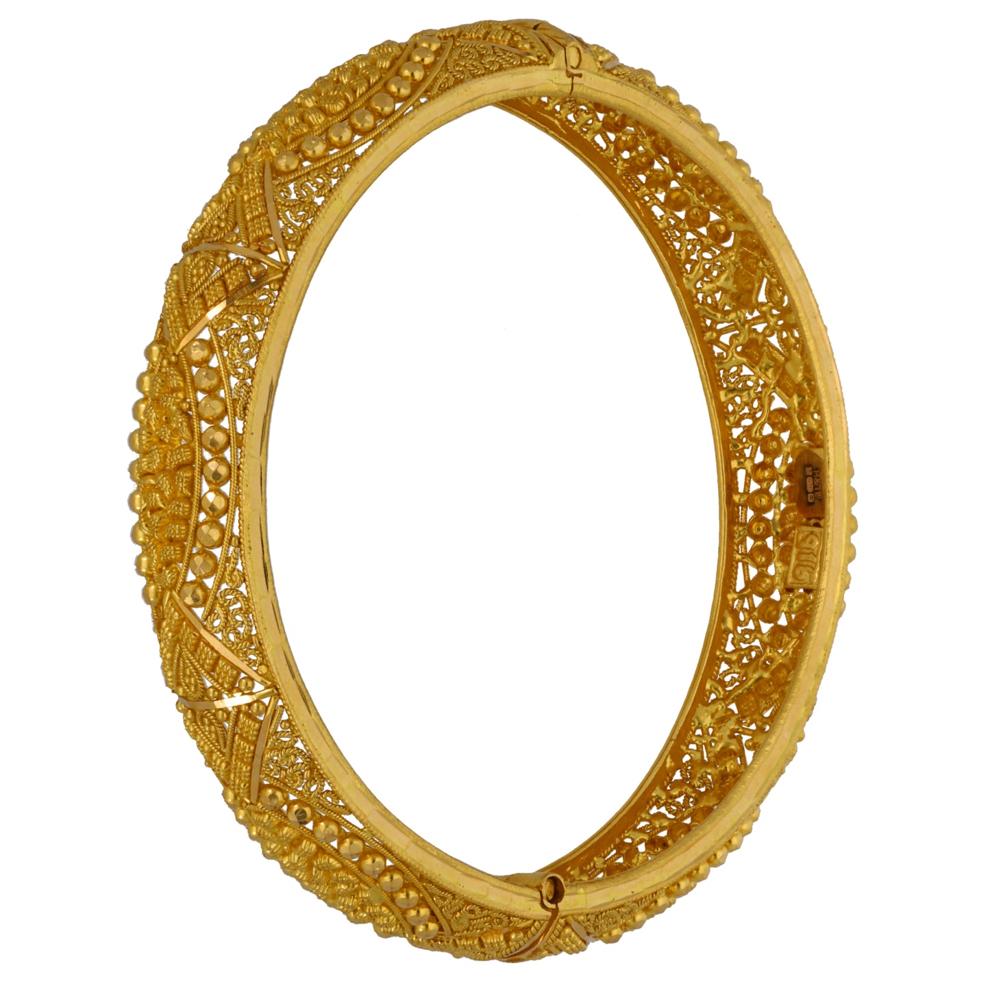 22ct Gold Hinged/Clasp Bangle