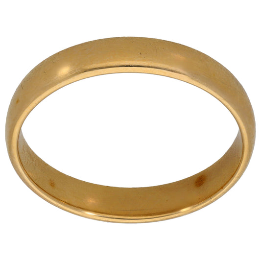 9ct Gold Plain Wedding Ring Size T