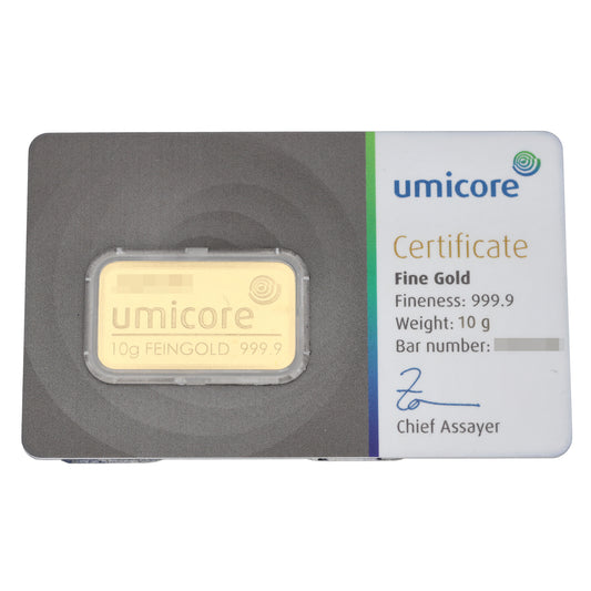 24ct 10g Gold Bar