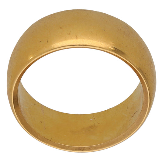 22ct Gold Plain Wedding Ring Size K