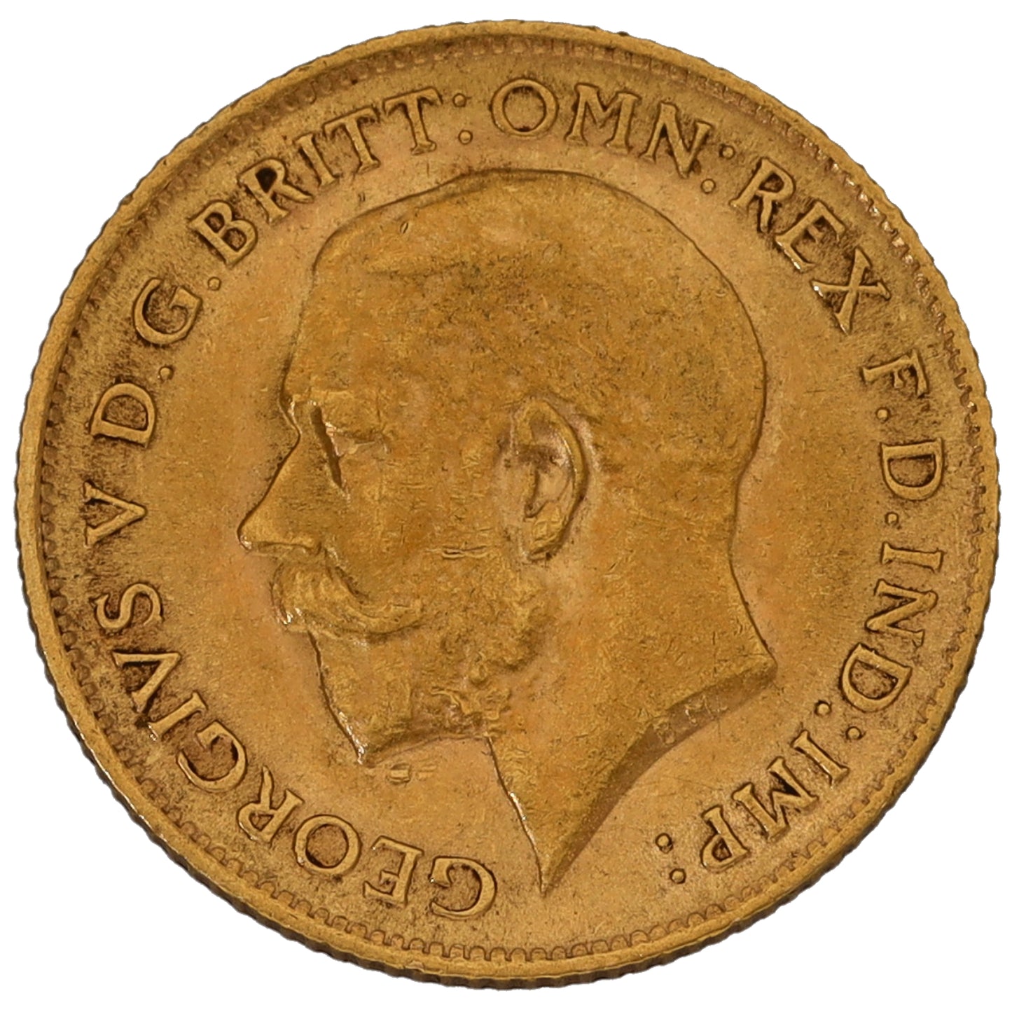 22ct Gold King George V Half Sovereign Coin 1913