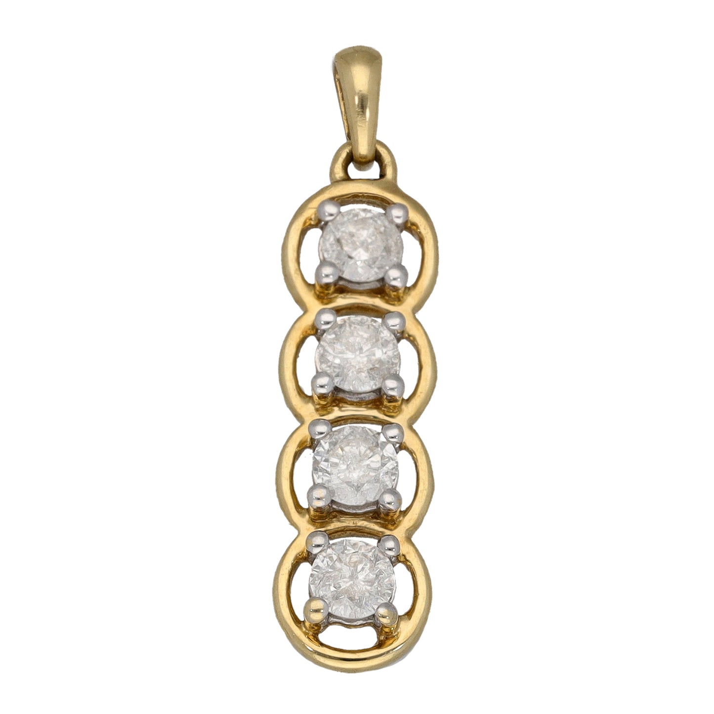 9ct Gold 0.60ct Diamond Dress/Cocktail Pendant