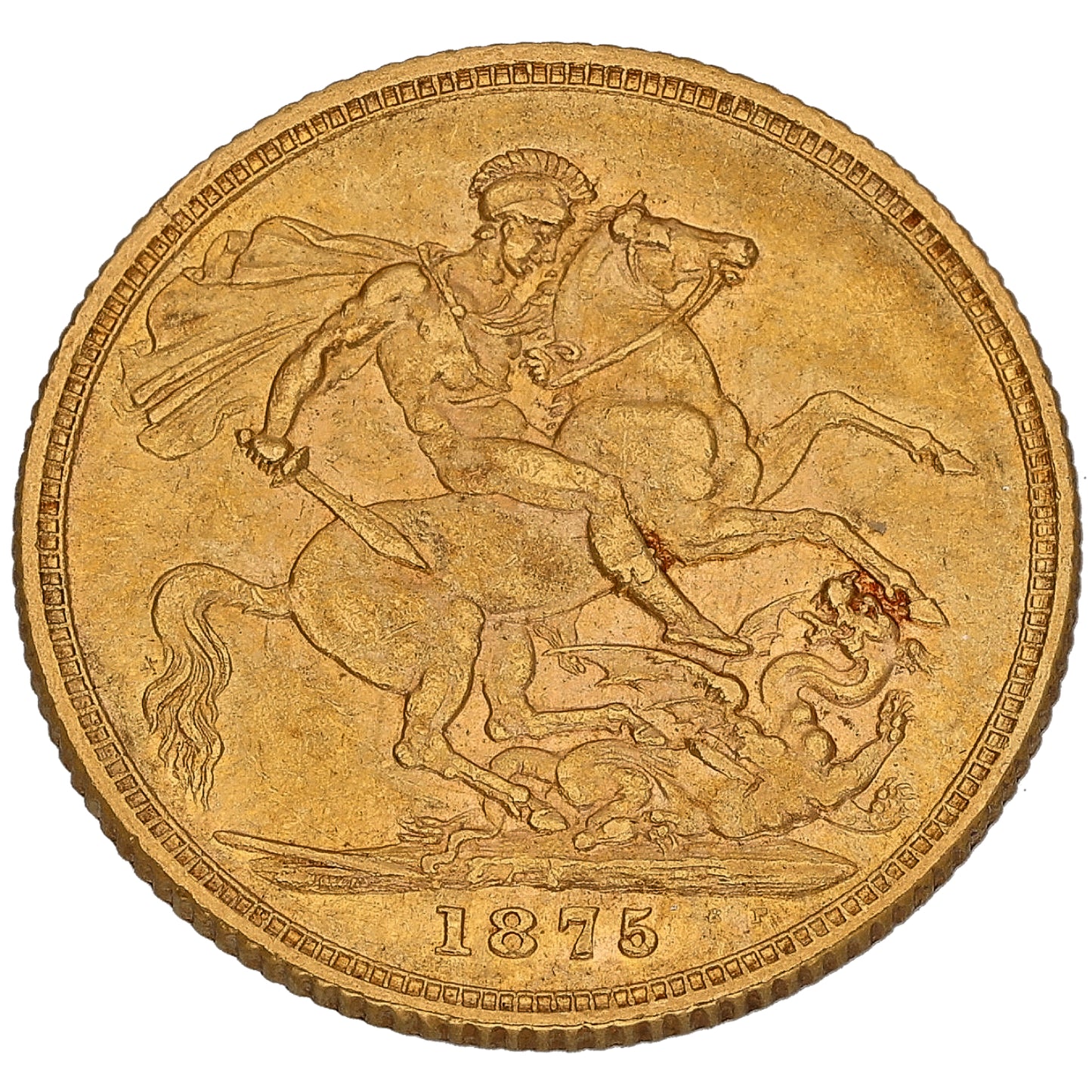 22ct Gold Queen Victoria Full Sovereign Coin 1875