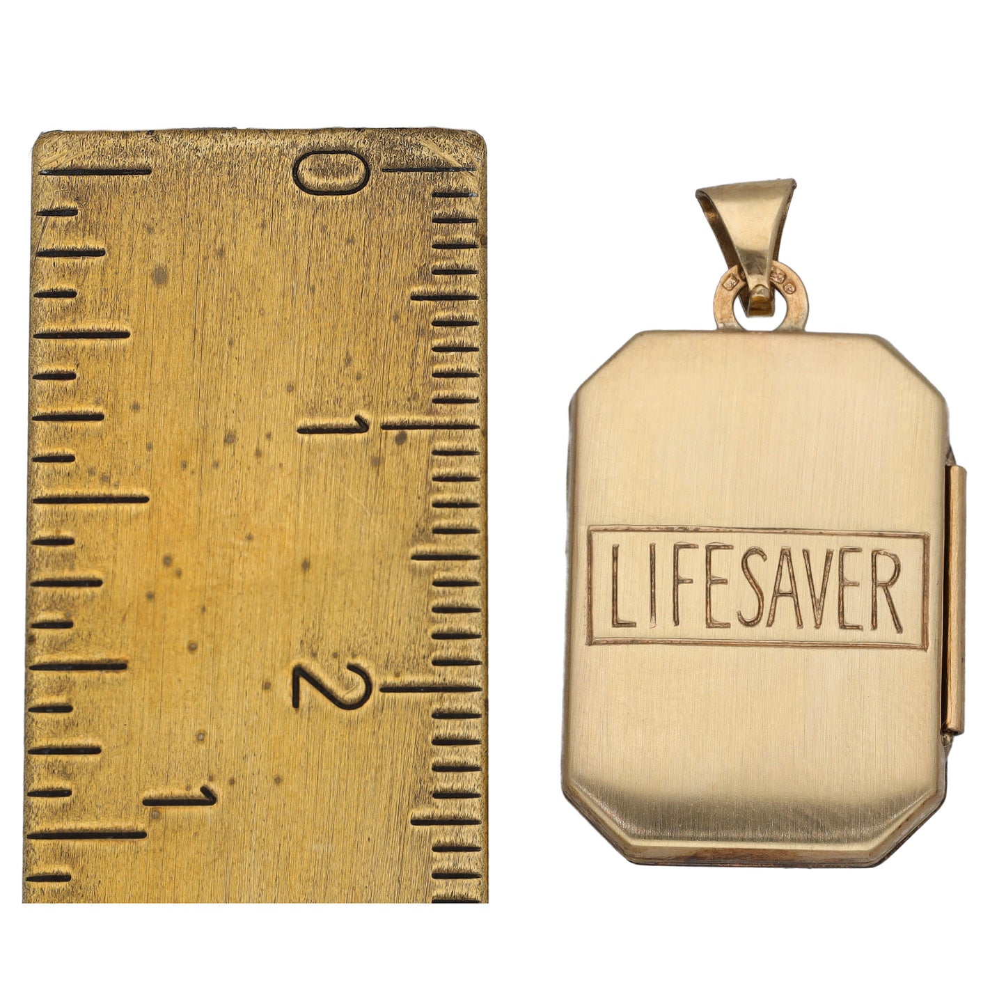 9ct Gold Patterned Locket Pendant
