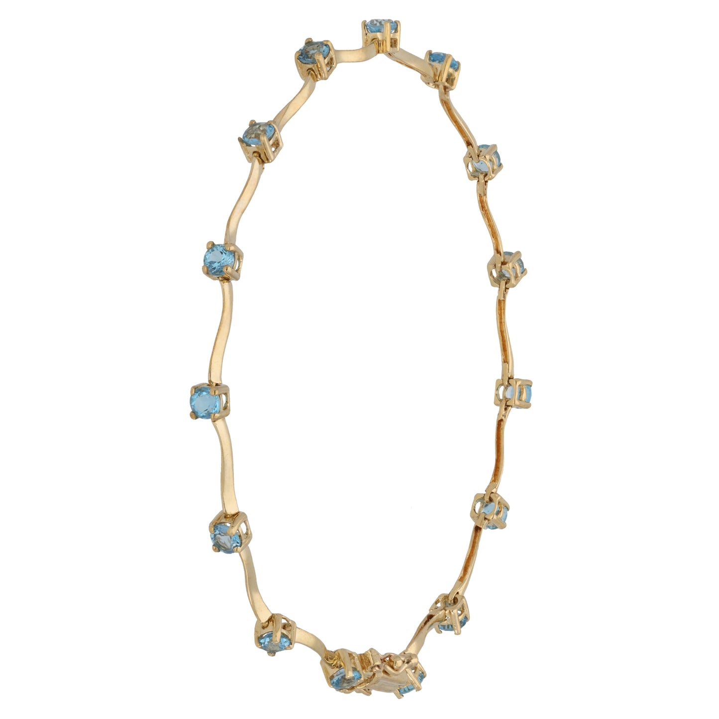 New 9ct Gold Topaz Fancy Bracelet