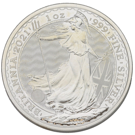 Fine Silver Queen Elizabeth II 1 OZ Britannia Coin 2021