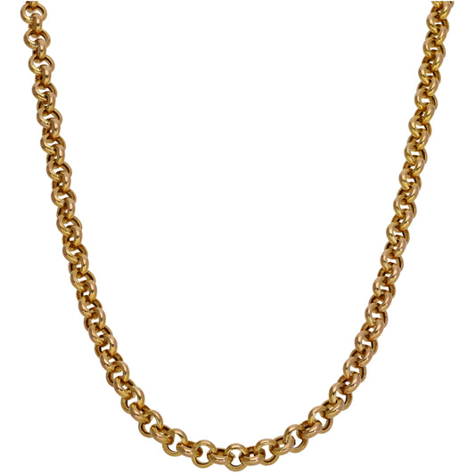 9ct Gold Belcher Chain 18"