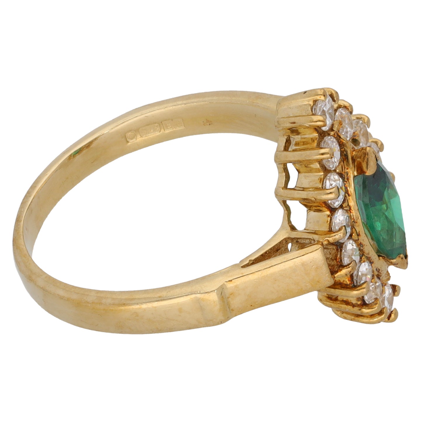 9ct Gold Imitation Dress/Cocktail Ring Size P