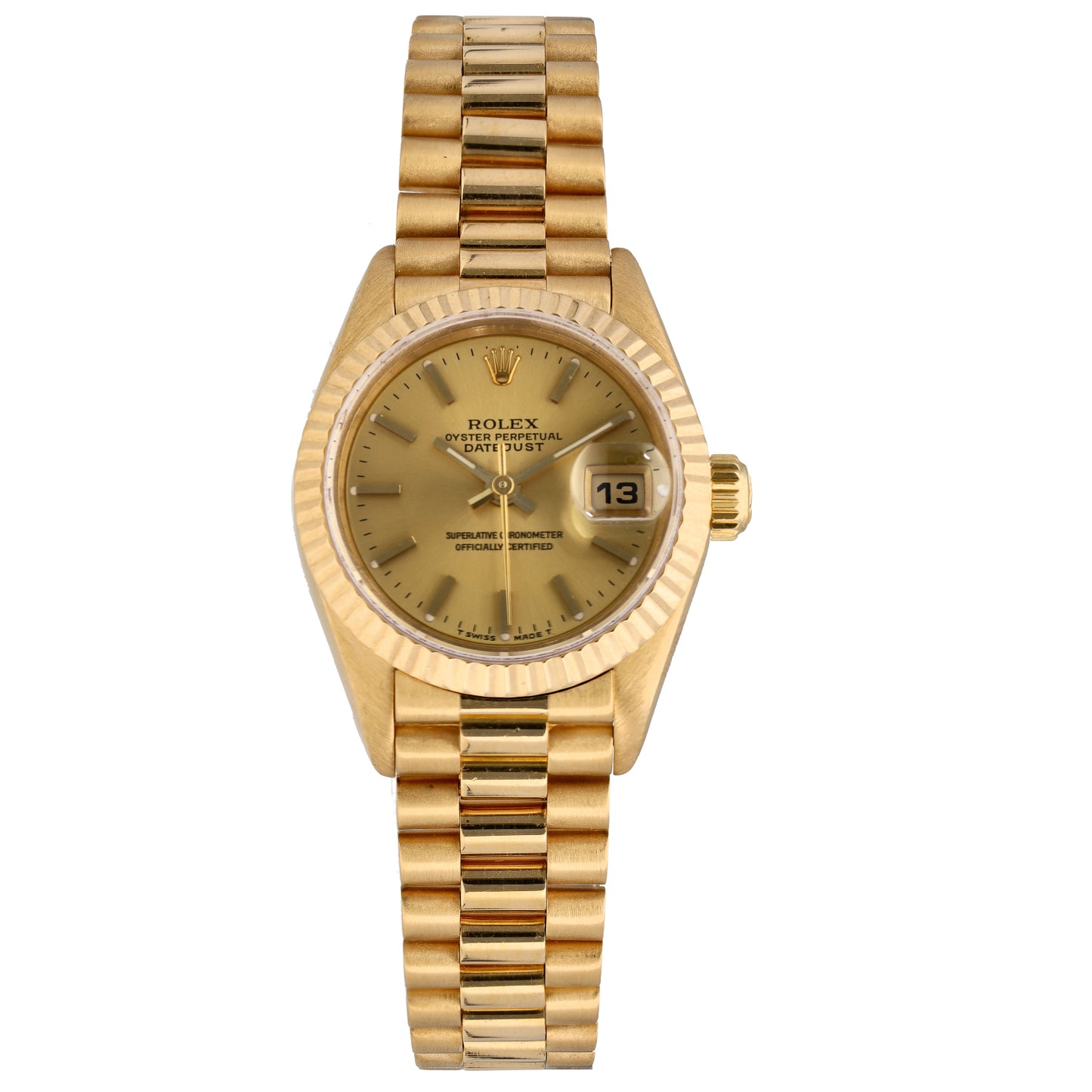 Rolex Lady Datejust 69178 26mm Gold Watch