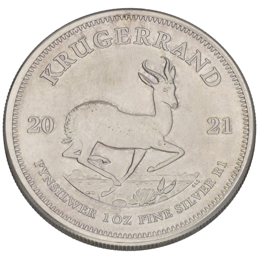Fine Silver 1 OZ Krugerrand Coin 2021