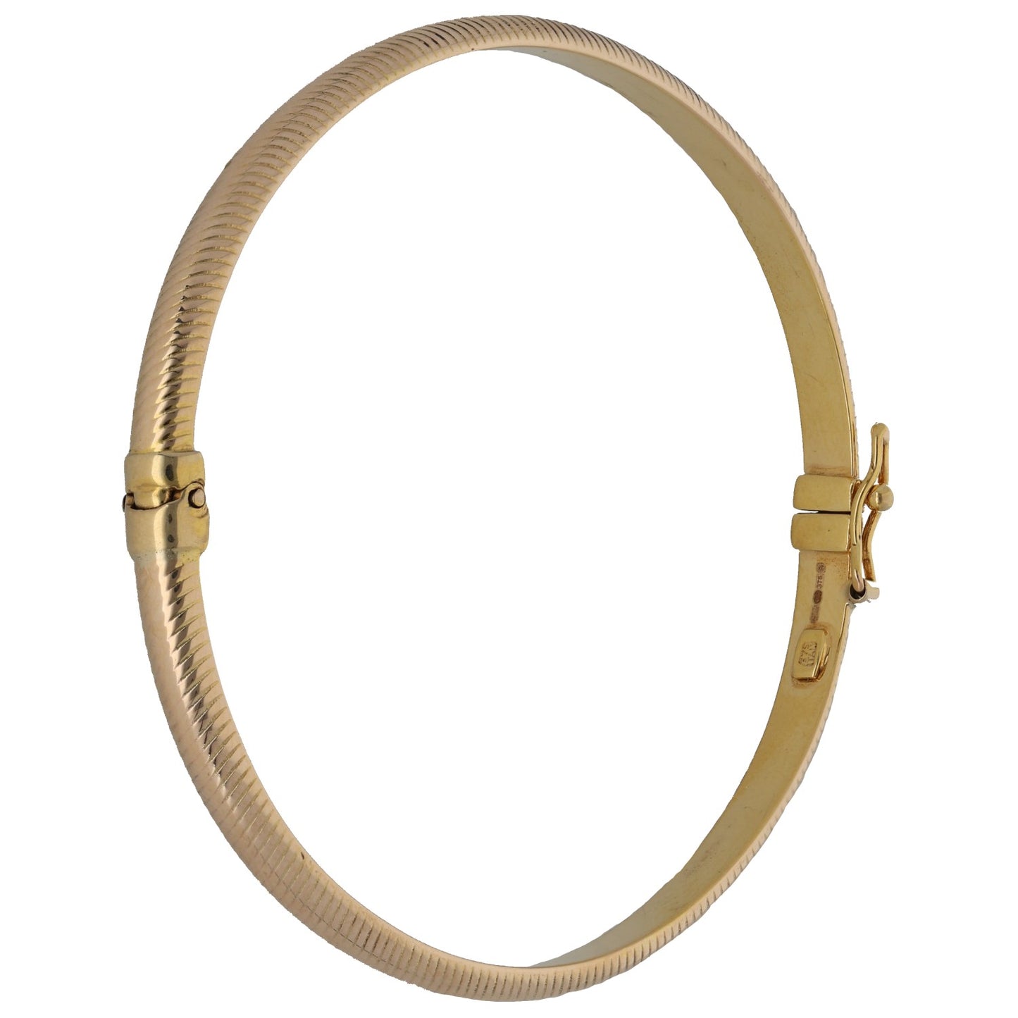 9ct Gold Hinged/Clasp Bangle