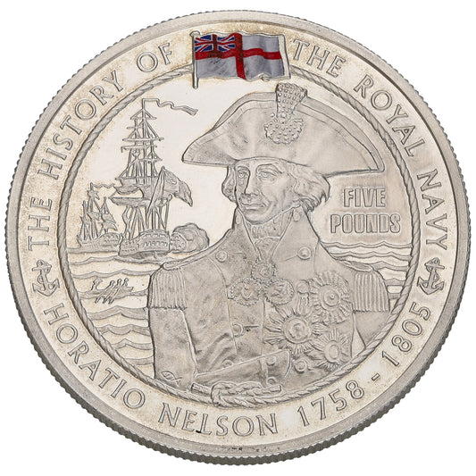 Sterling Silver The History Of The Royal Navy Horatio Nelson Coin 2003