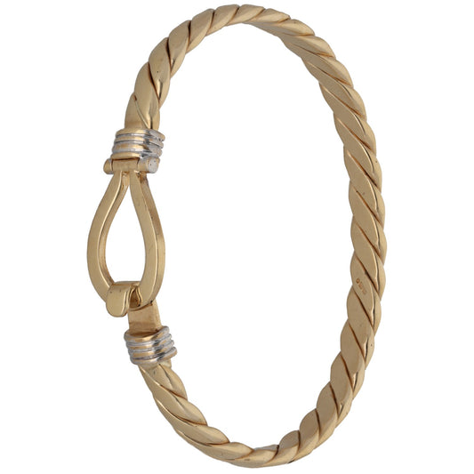 9ct Gold Hinged/Clasp Bangle