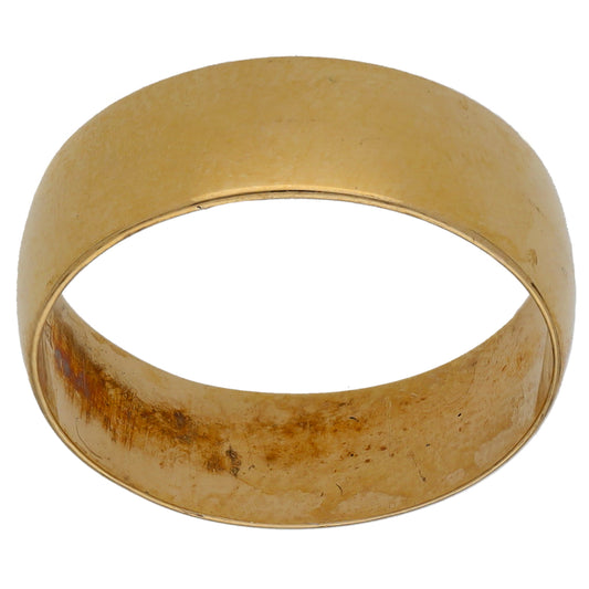 9ct Gold Plain Wedding Ring Size O