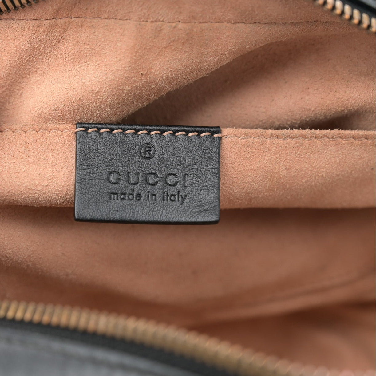 Gucci GG Marmont Small Calfskin Matelasse Leather Bag - Black