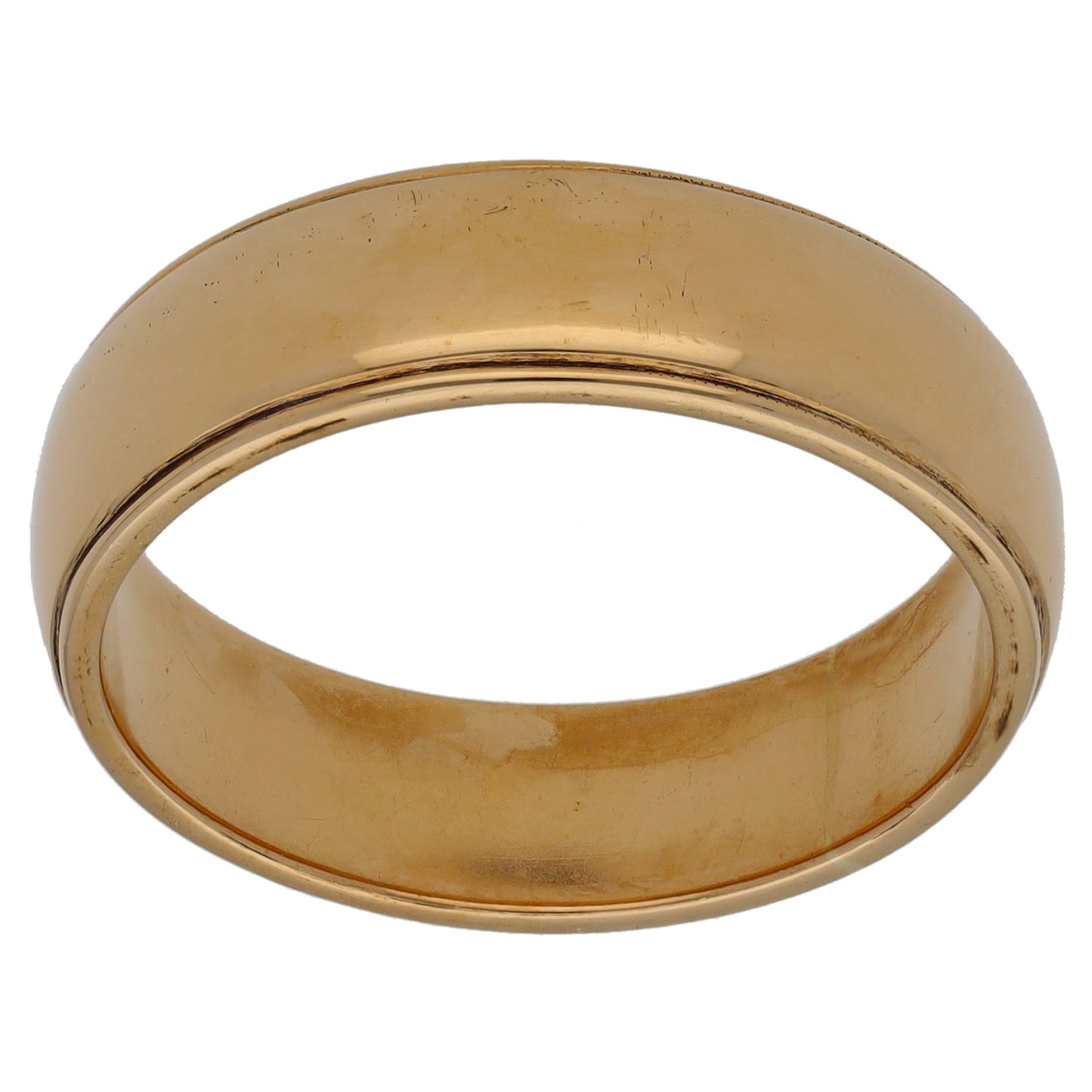 9ct Gold Plain Wedding Ring Size S