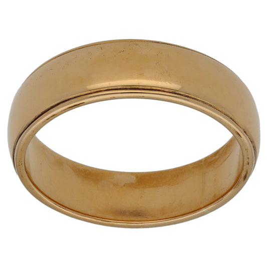 9ct Gold Plain Wedding Ring Size S