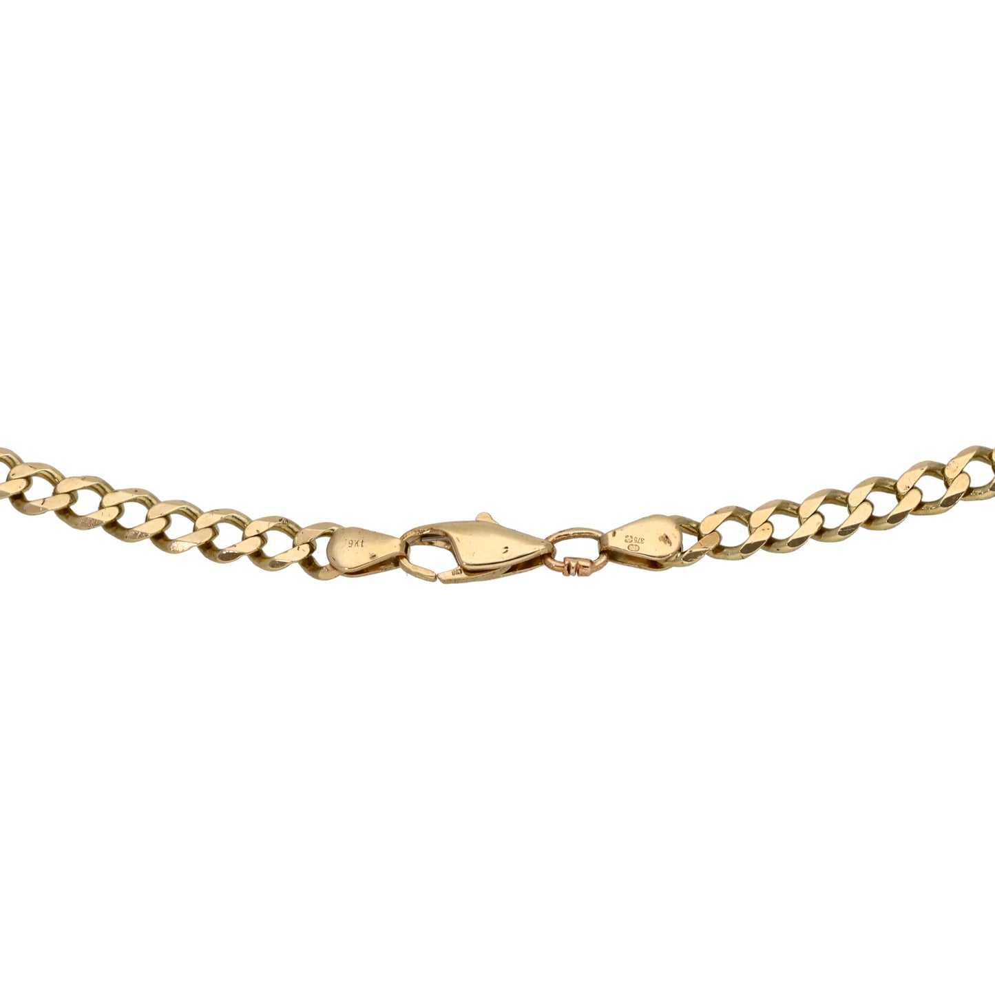 9ct Gold Curb Chain 18"