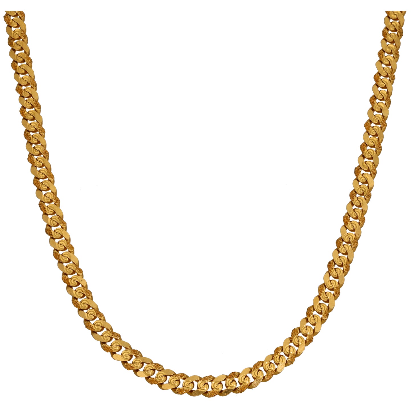22ct Gold Curb Chain 18"