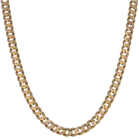 9ct Gold Curb Chain 30"