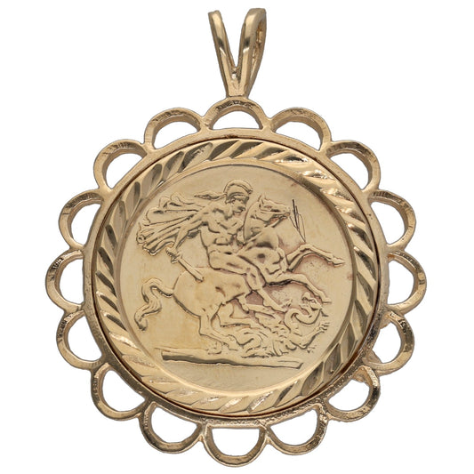 9ct Gold St Christopher Pendant