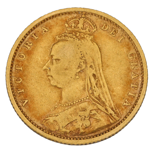 22ct Gold Queen Victoria Half Sovereign Coin 1892