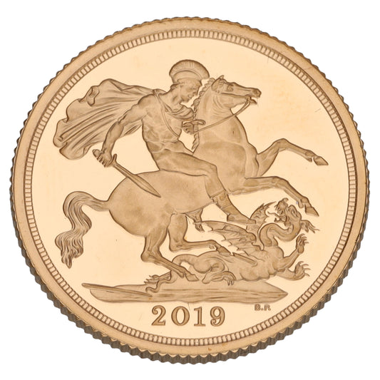22ct Gold Queen Elizabeth II Full Sovereign Coin 2019
