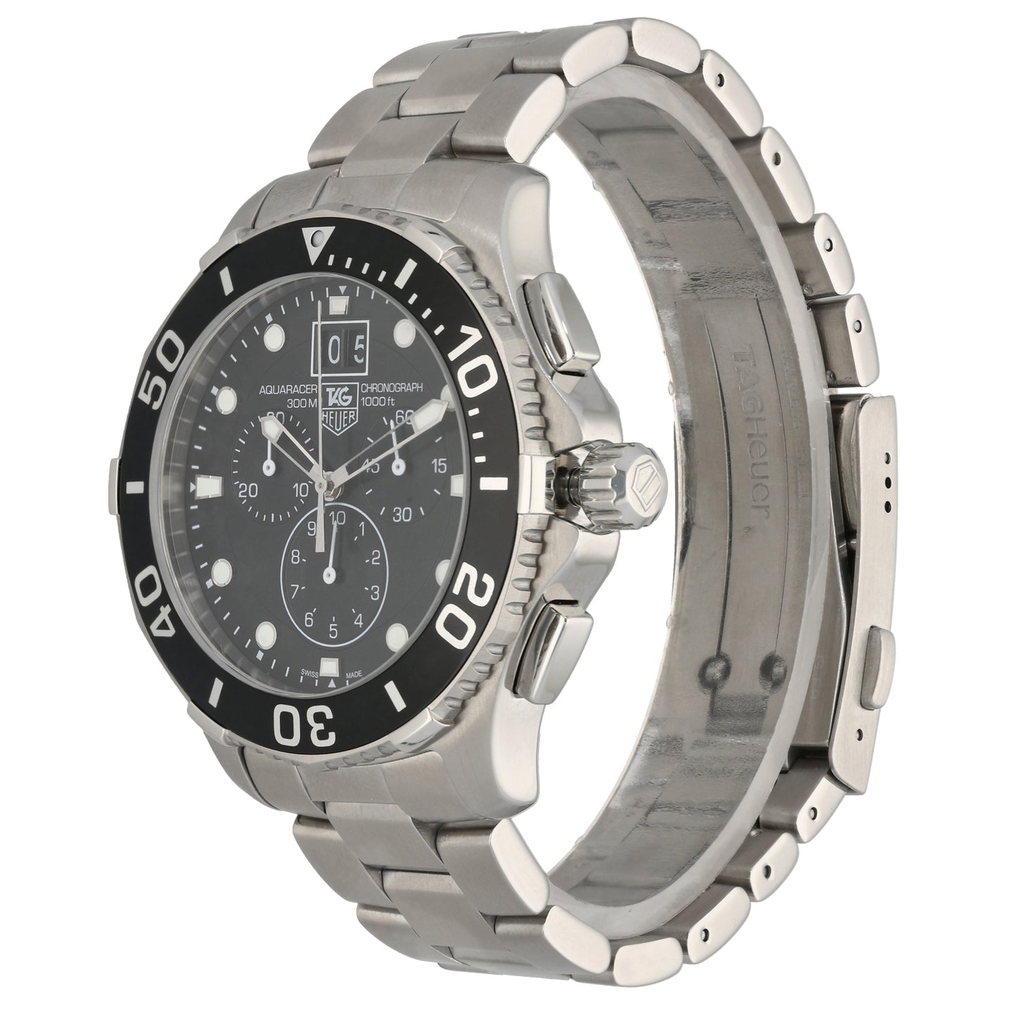 Tag Heuer Aquaracer CAN1010 43mm Stainless Steel Watch